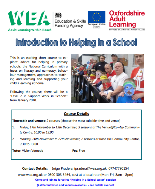 helping in a school course